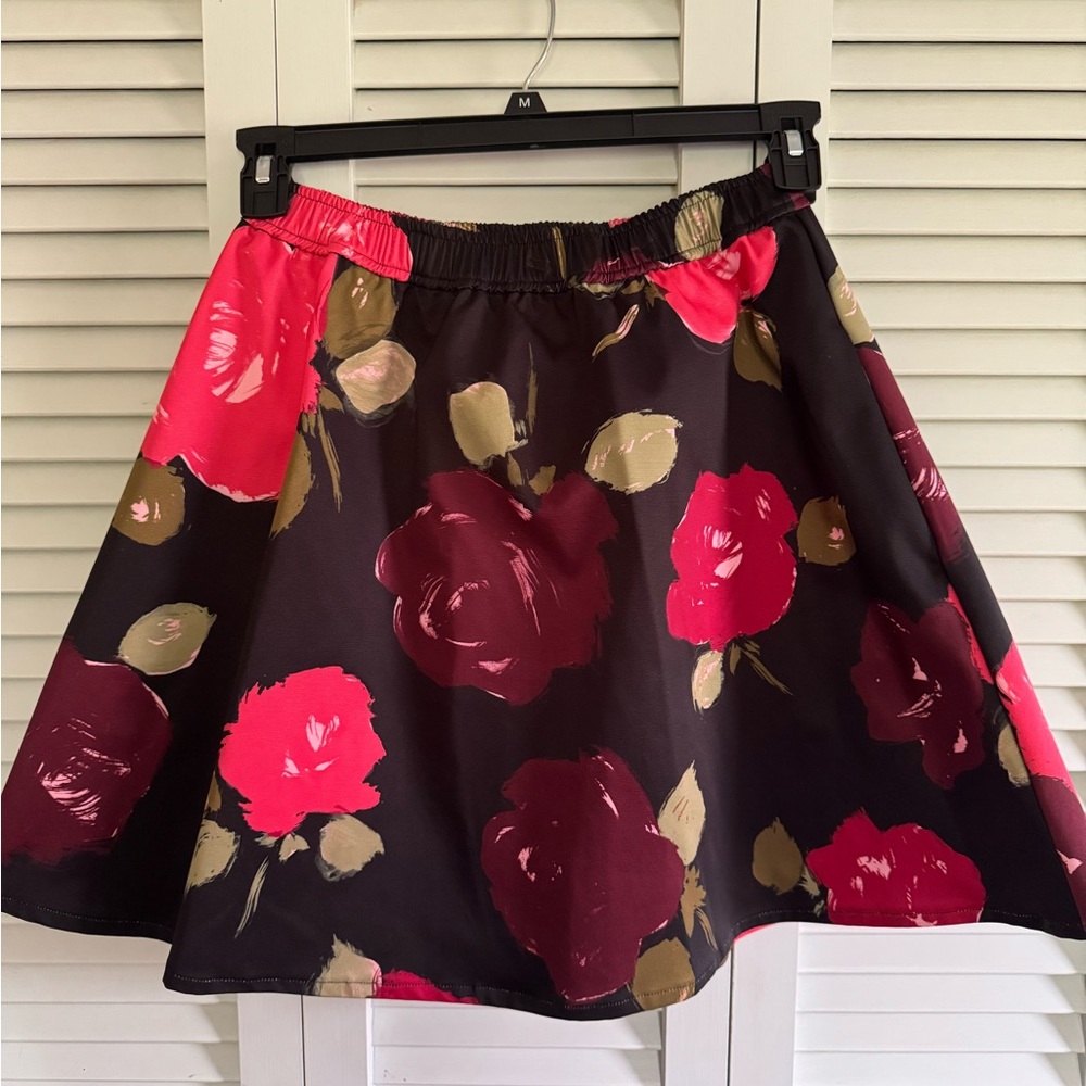 Kate Spade Floral Jacqurd A-Line Skirt Knee-Length Cocktail